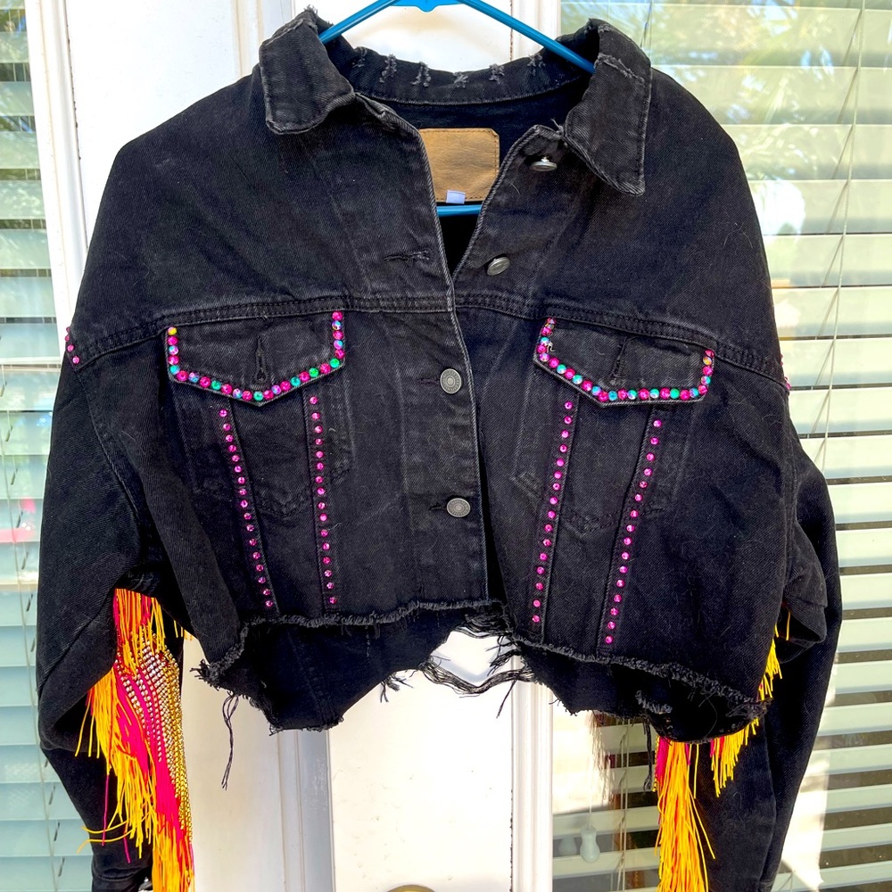 Custom Rhinestone Fringe Jackets- Made to Order